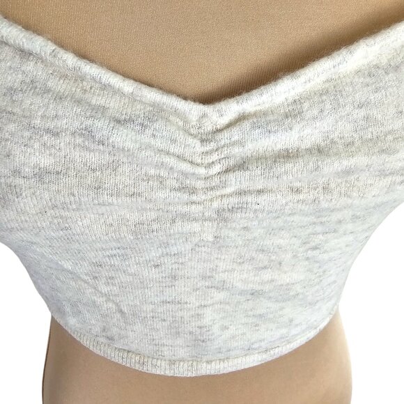 Wilfred Aritzia Cashmere Wool Blend Sphagetti Strap Cropped Top Sz L - Picture 2 of 8